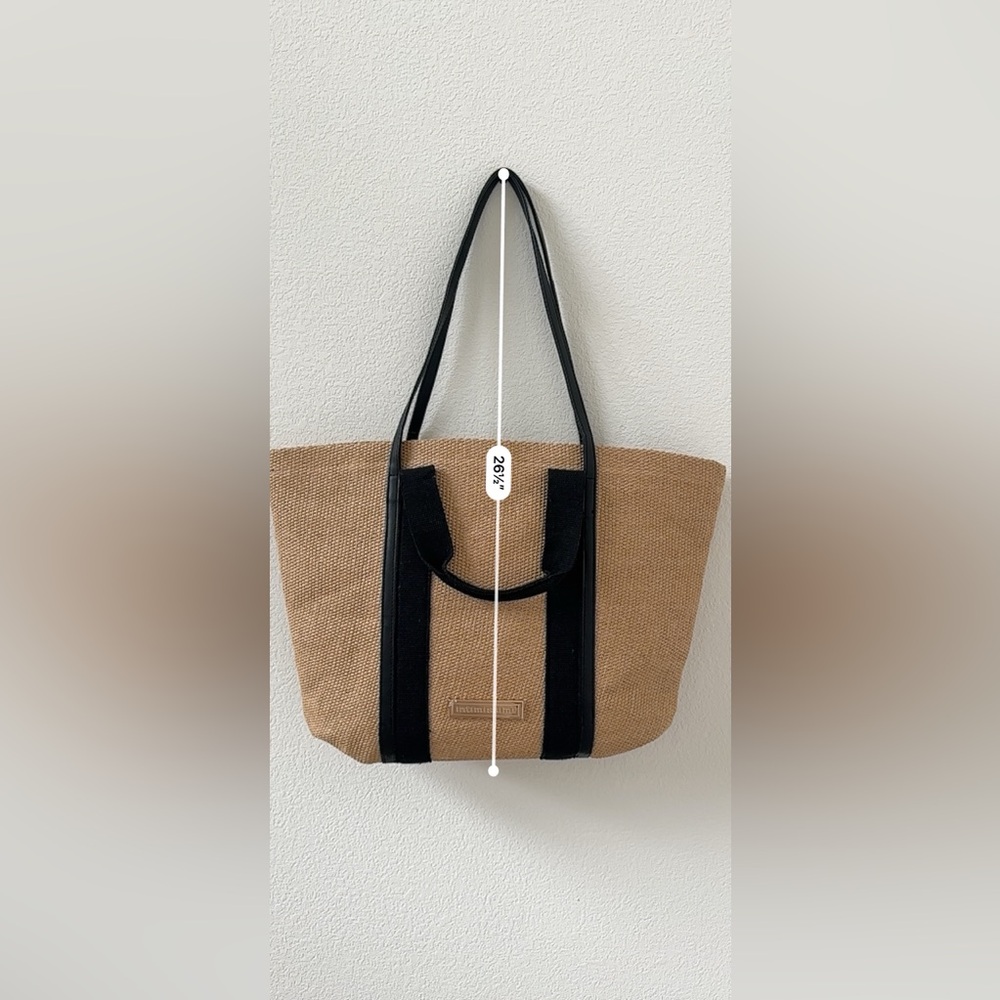 Intimissimi Tan and Black Tote Bag - Picture 5 of 7